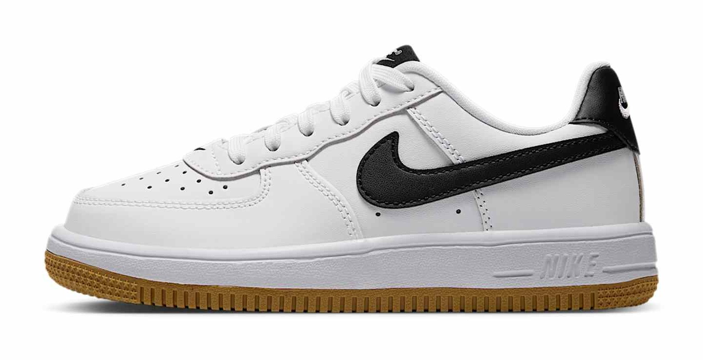 Nike Force 1 Low Lace "White & Gum Light Brown"