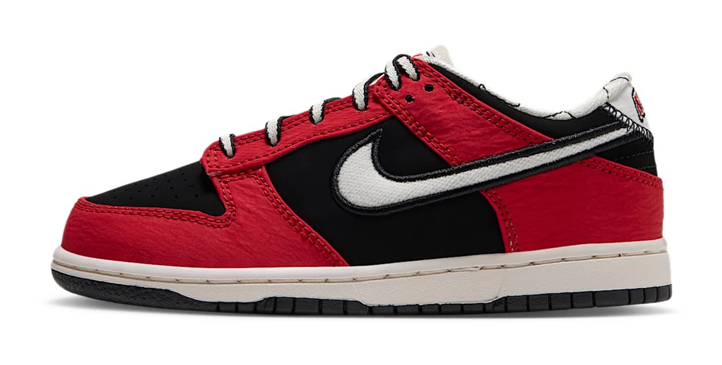 Nike Dunk Low LV8 "Black & University Red"