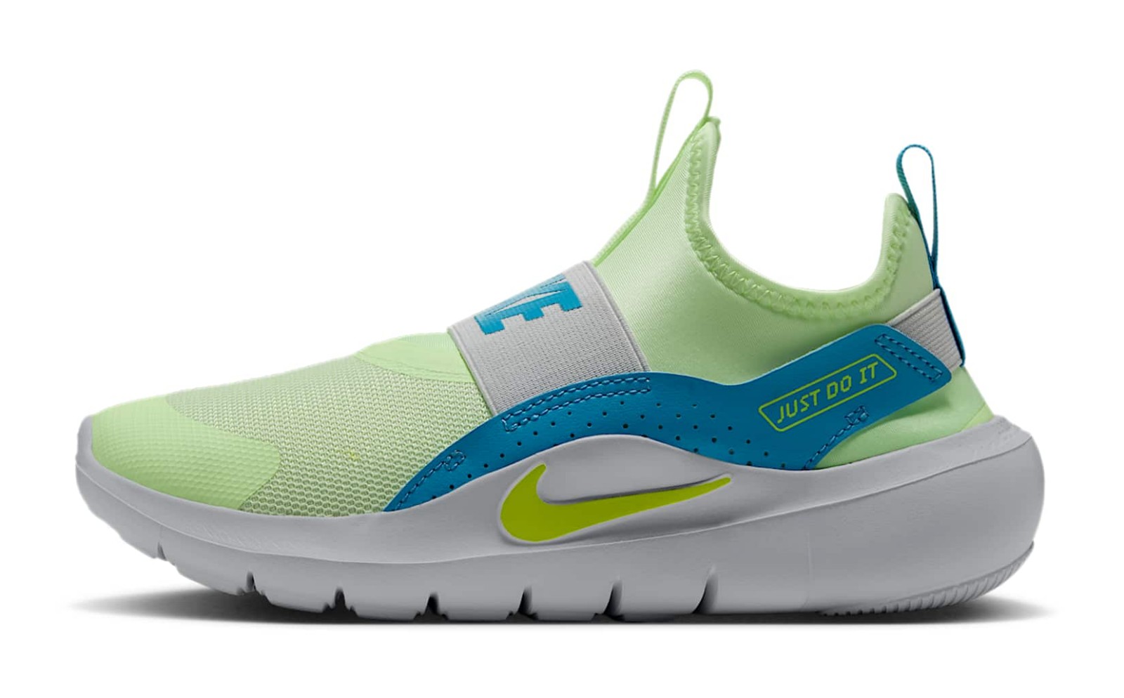 Nike Flex Runner 4 "Barely Volt & Light Current Blue"