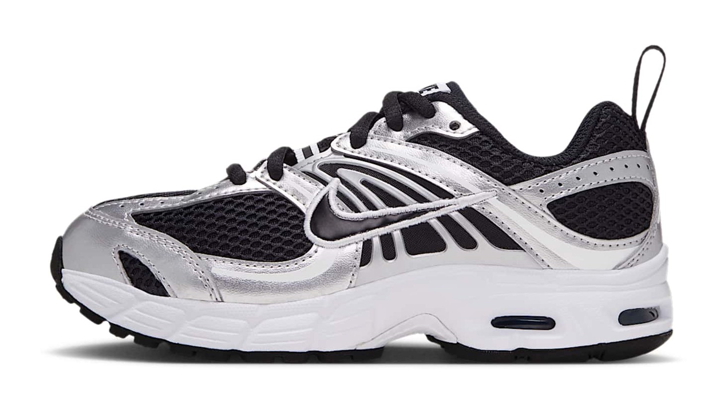 Nike Air Max Moto 2K Lace "Black & Metallic Silver"
