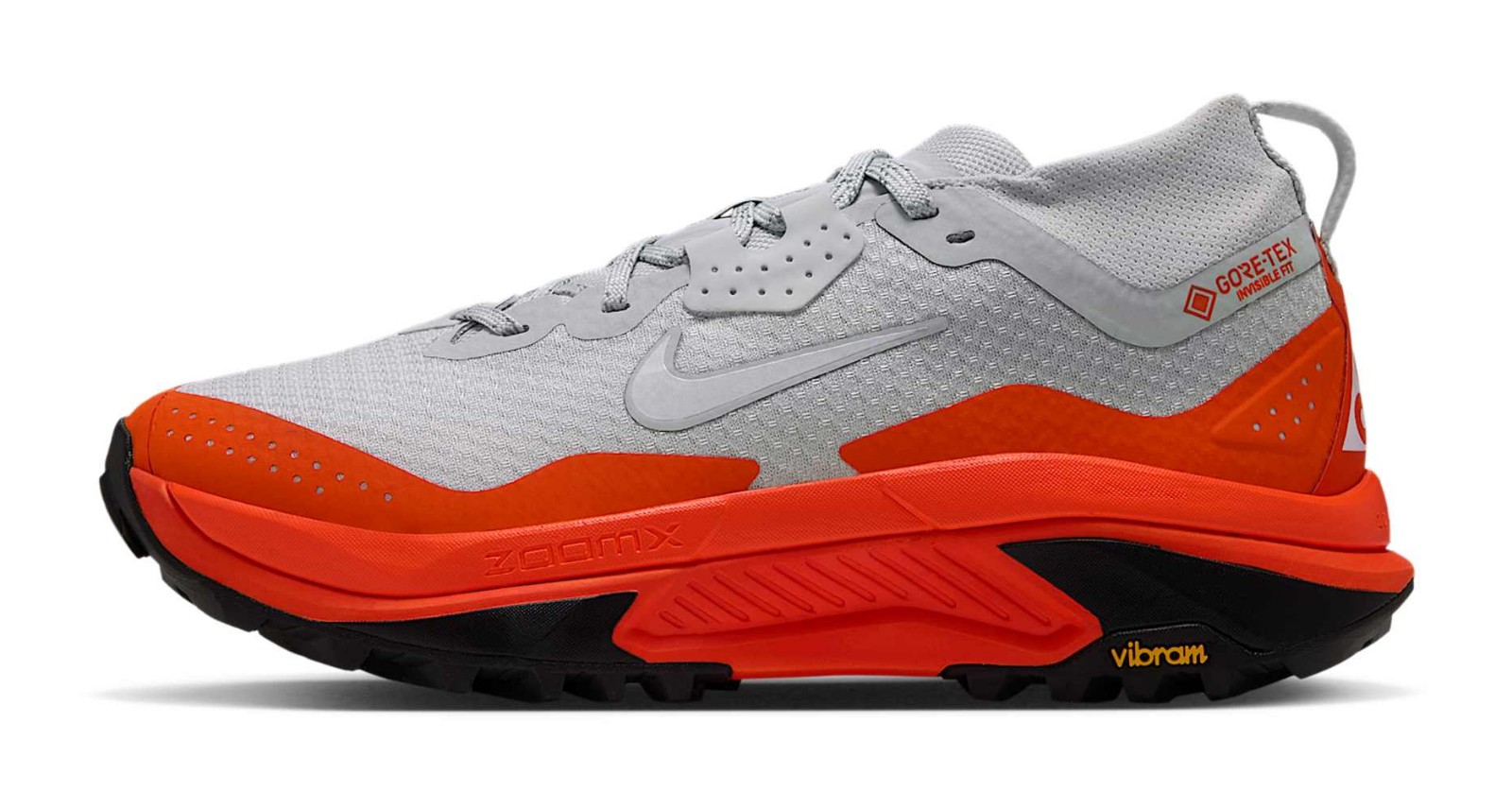 Nike ACG Zegama Trail GTX "Light Silver & Safety Orange"