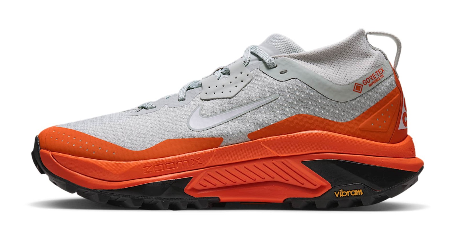 Nike ACG Zegama Trail GTX "Light Silver & Safety Orange"