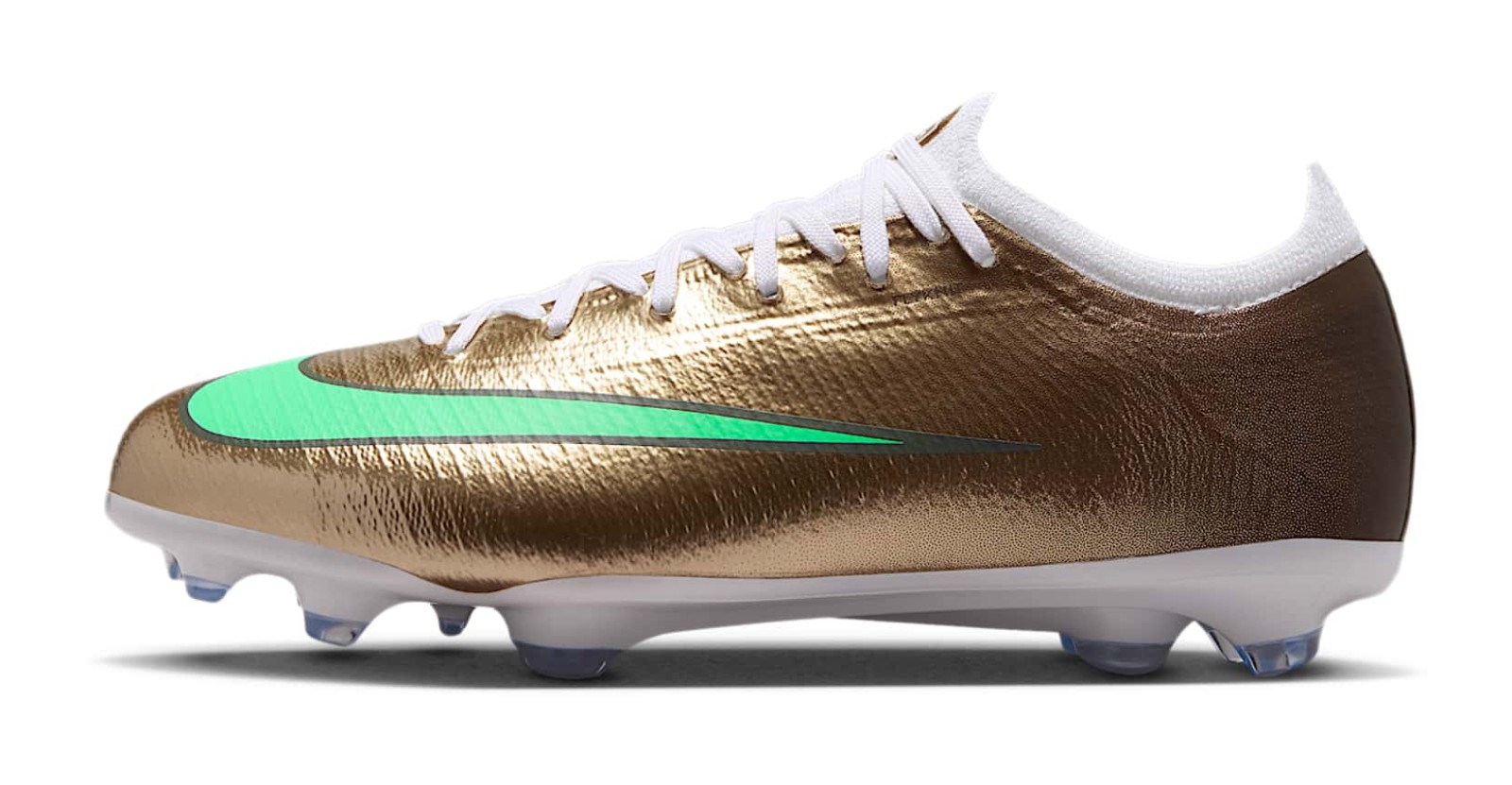 Kylian Mbappé x Nike Mercurial Vapor 17 Pro "Metallic Gold & Green Glow"