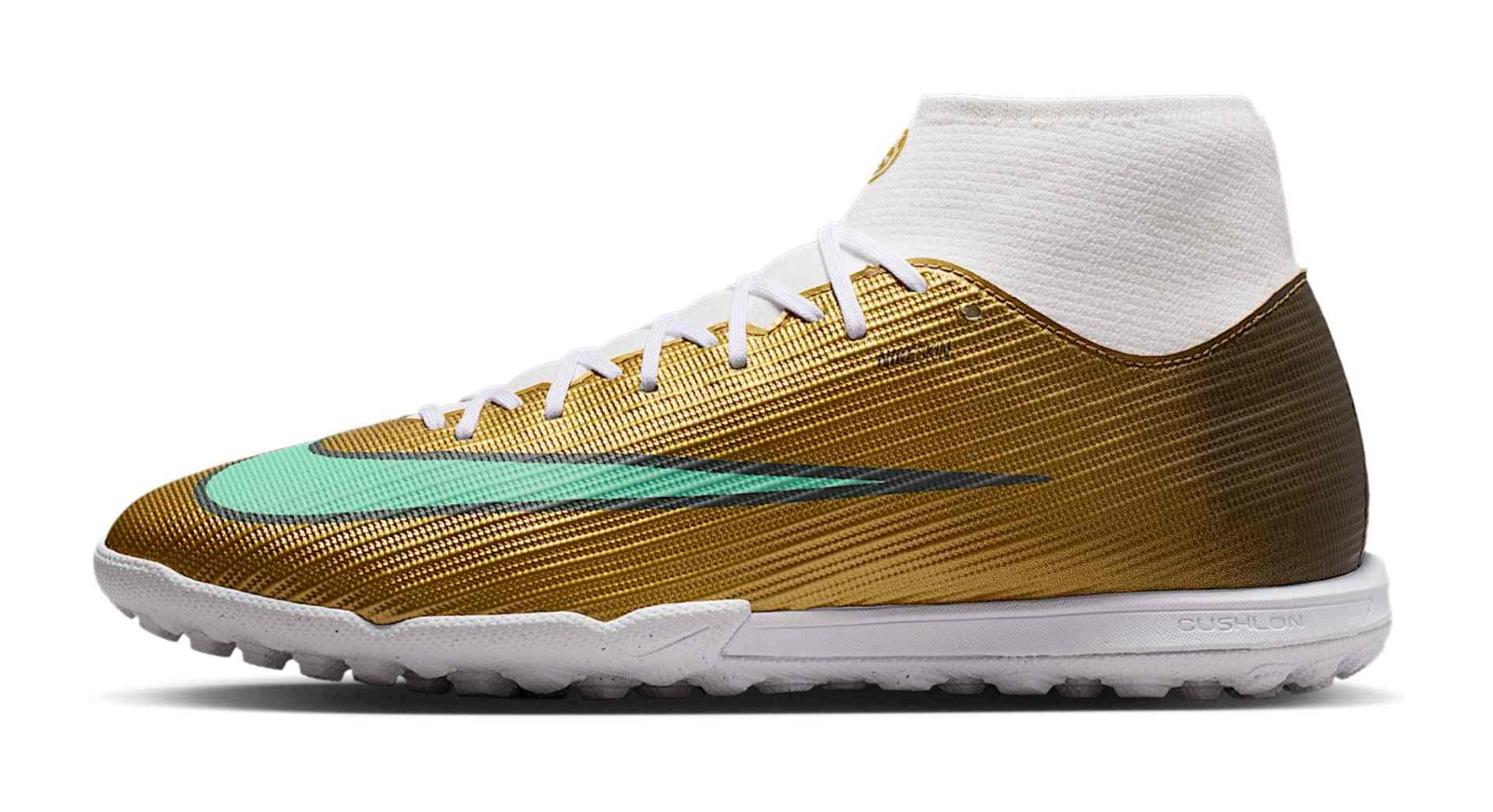 Kylian Mbappé x Nike Mercurial Superfly 11 Academy "Metallic Gold & Green Glow"