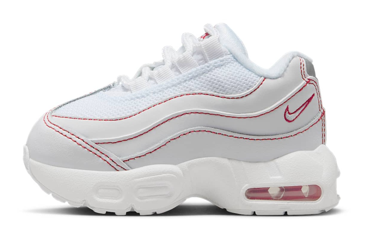 Nike Air Max 95 Recraft Leather "White & University Red"