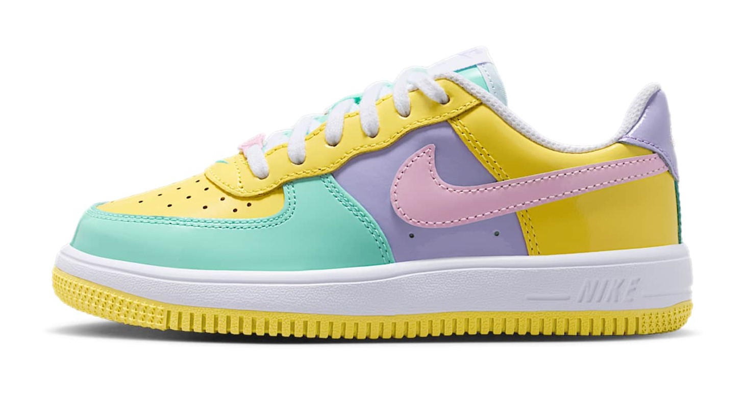 Nike Force 1 Low Lace "Yellow Pulse & Hydrangeas"