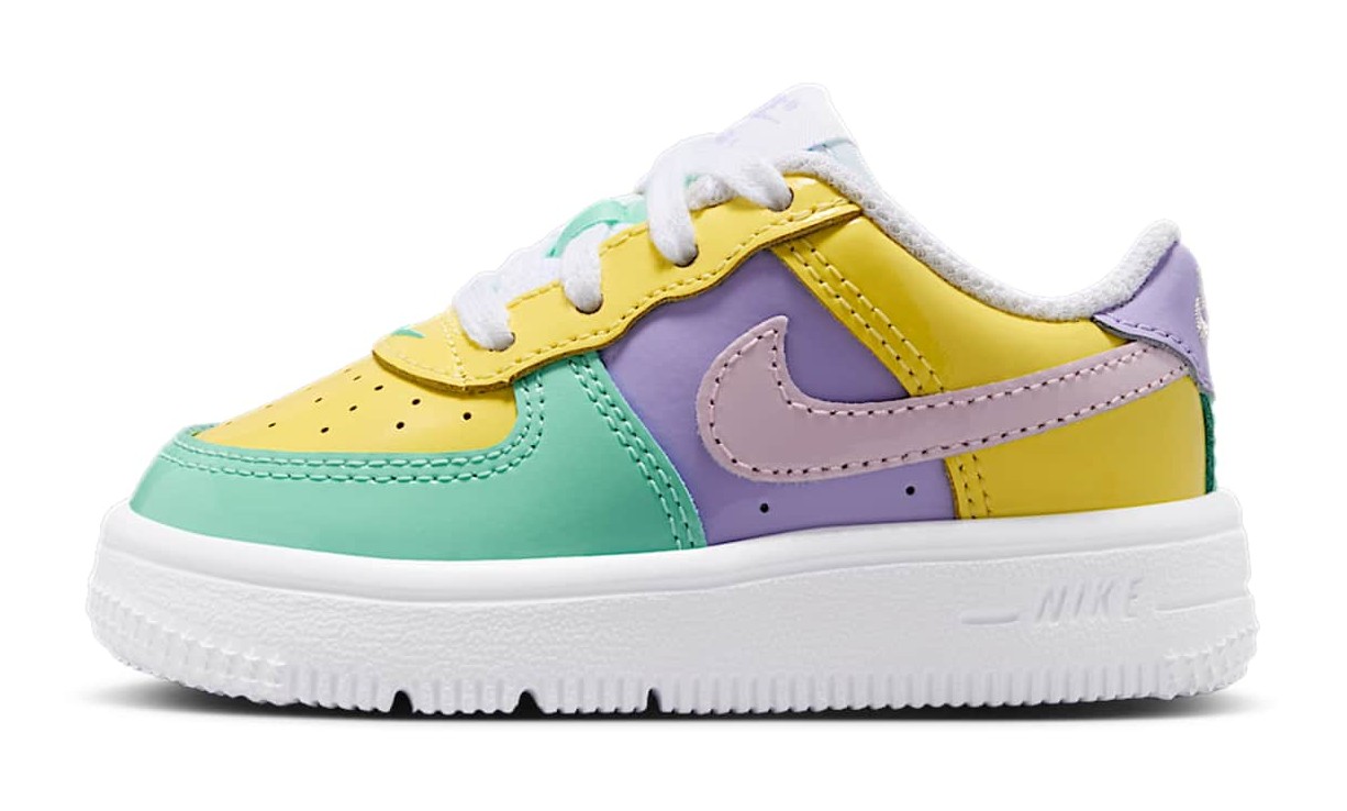 Nike Force 1 Low Lace "Yellow Pulse & Hydrangeas"