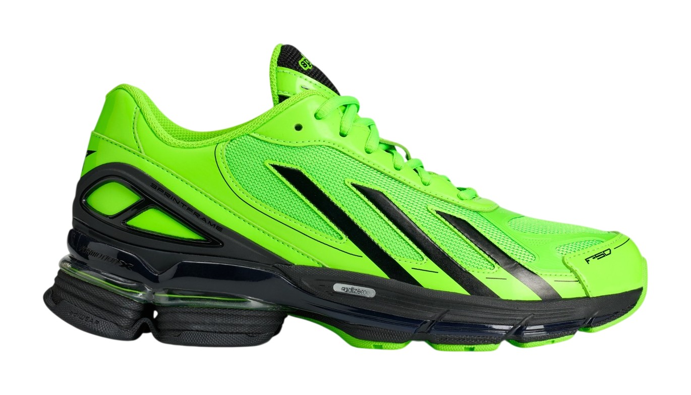 Sp5der x adidas Adizero F50 SP "Solar Green & Core Black"