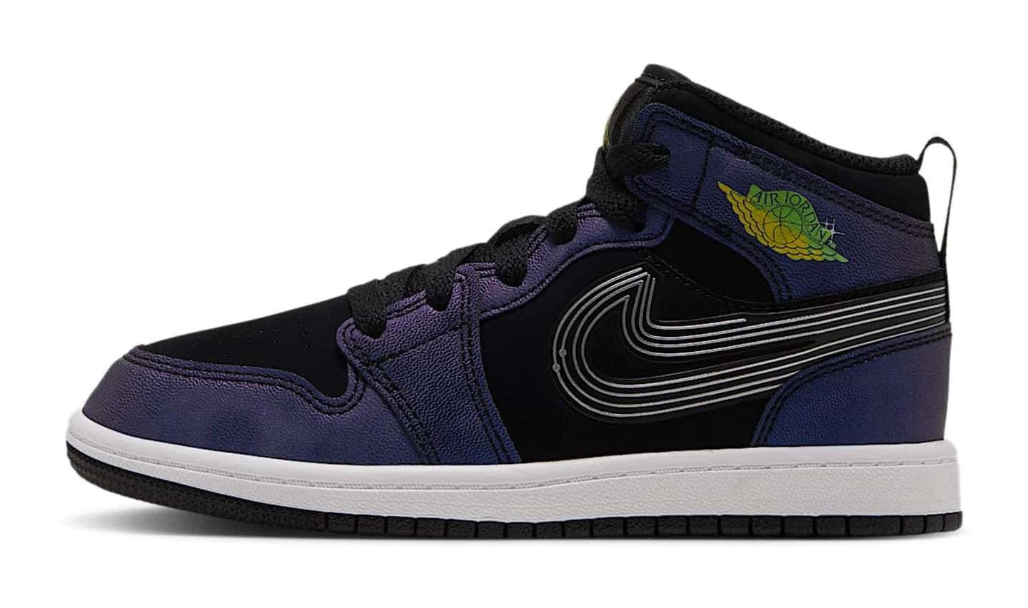 Air Jordan 1 Mid SE "Black & Action Green"