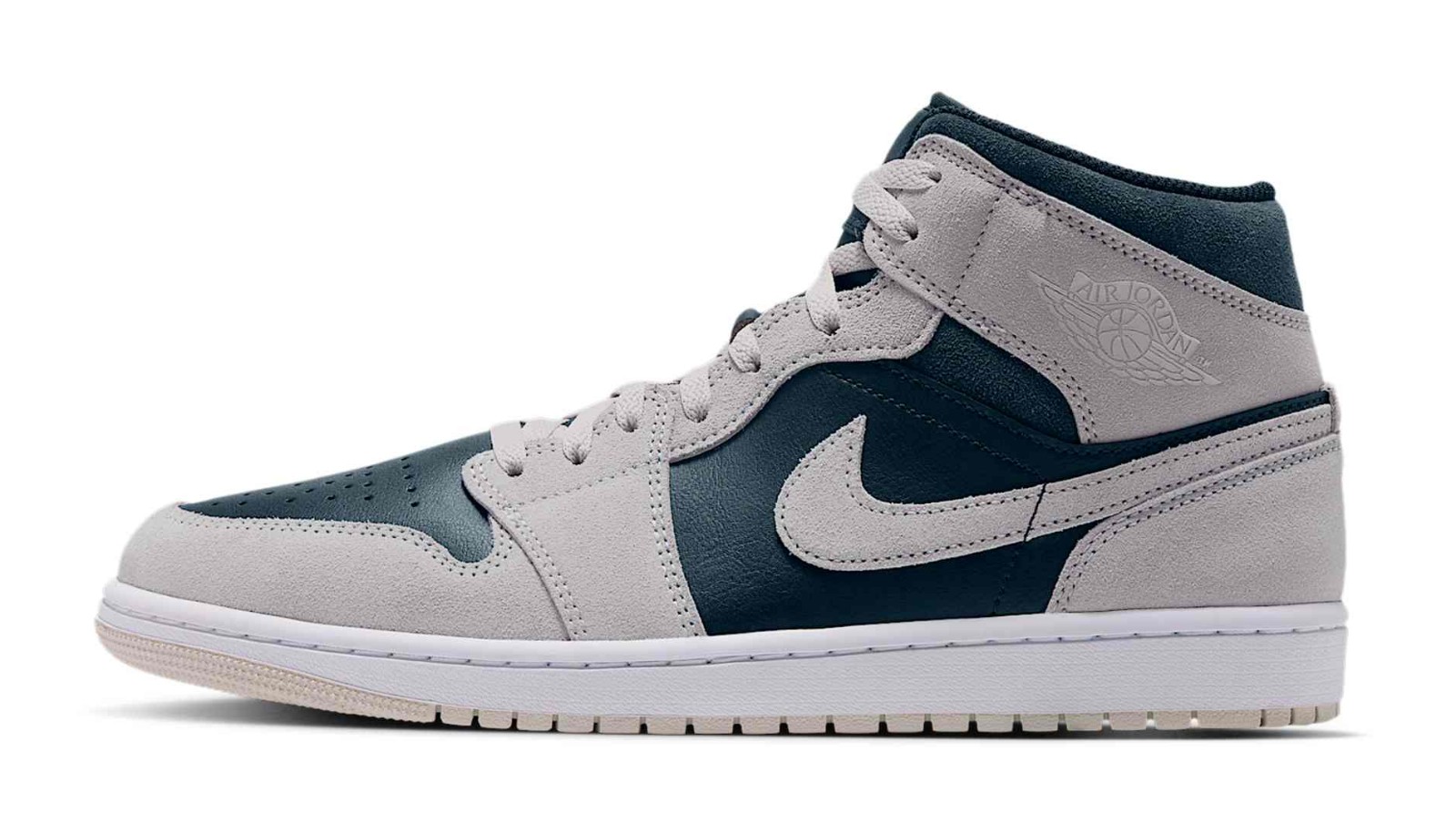 Air Jordan 1 Mid "Light Orewood Brown & Midnight Spruce"
