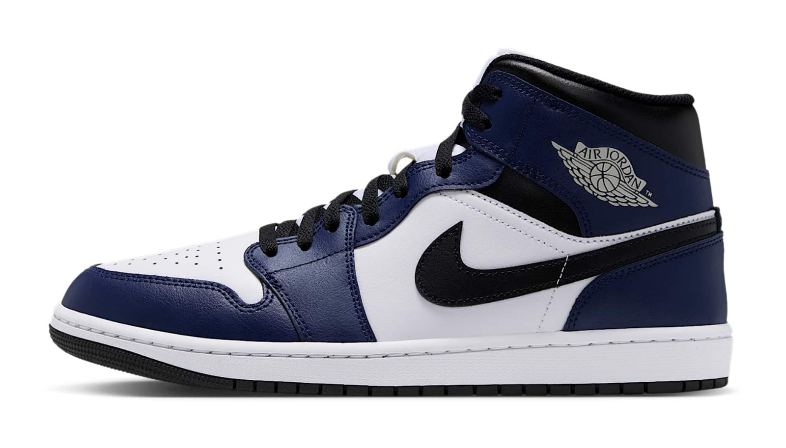 Air Jordan 1 Mid "White & College Navy"