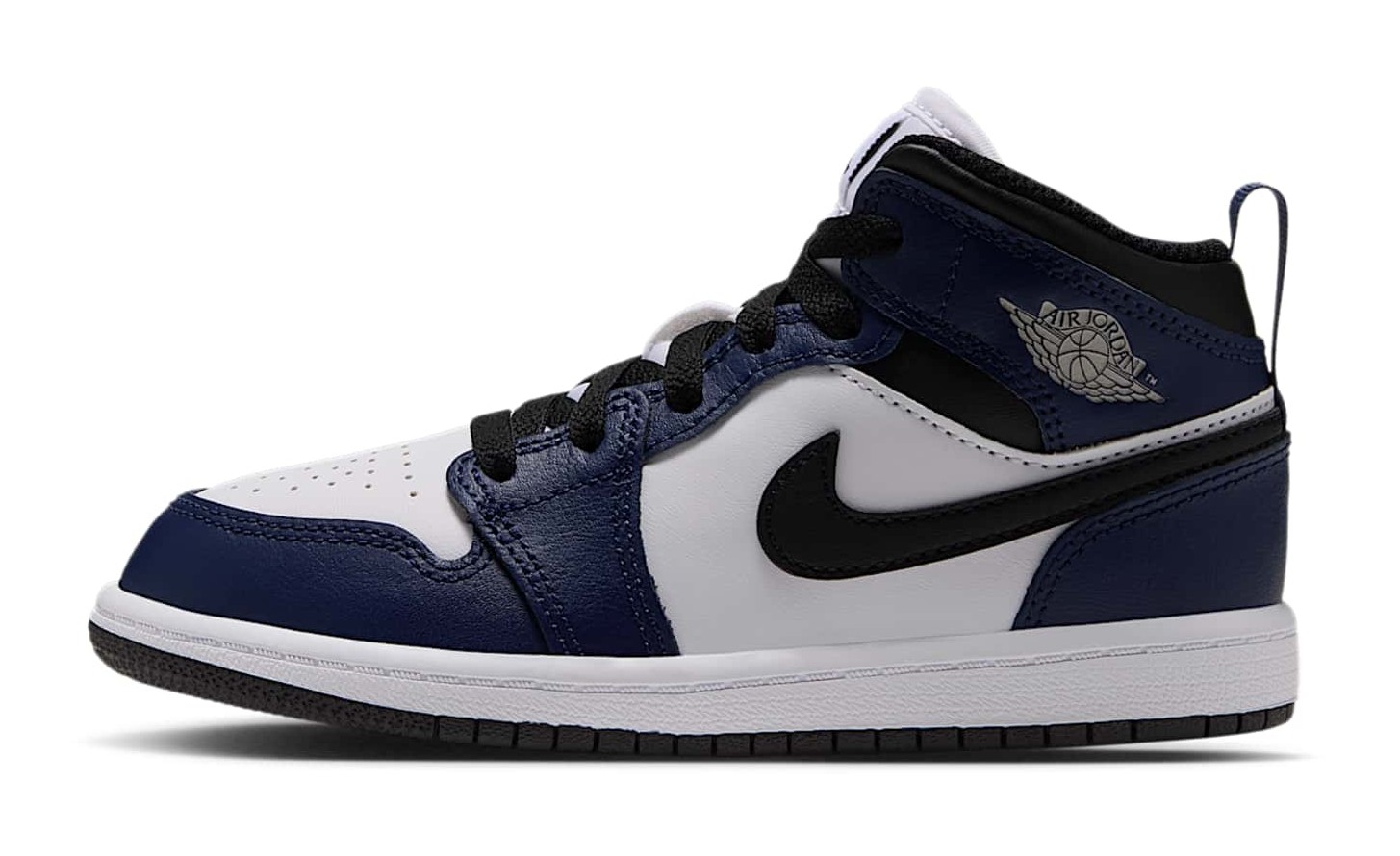 Air Jordan 1 Mid "White & College Navy"