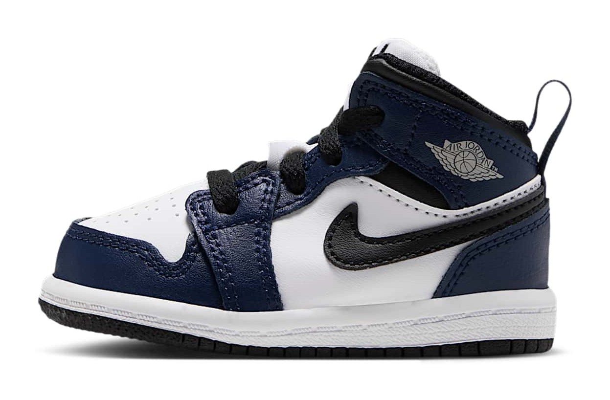 Air Jordan 1 Mid "White & College Navy"