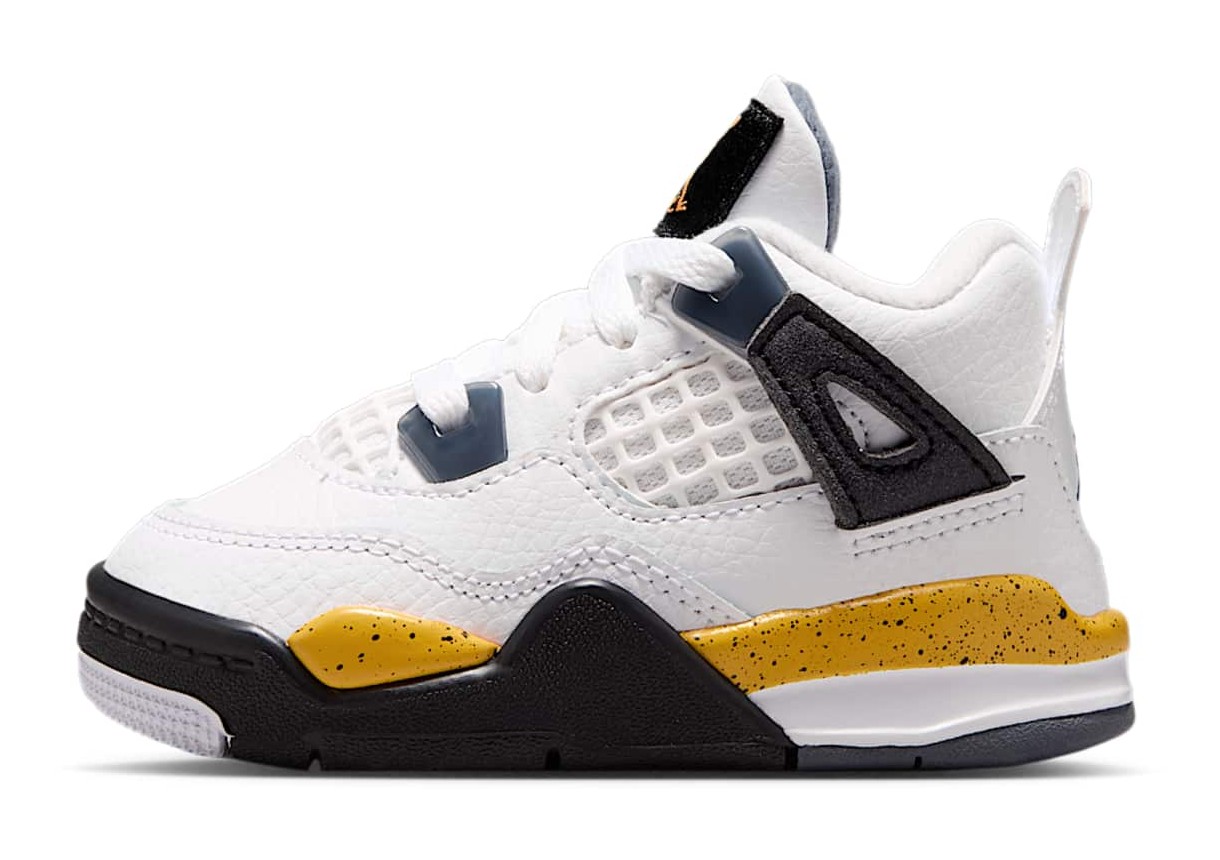 Air Jordan 4 Retro "White & Dark Blue Grey"
