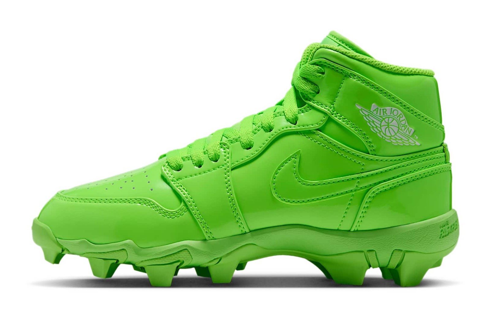 Air Jordan 1 Mid TD Cleat "Electric Green & White"