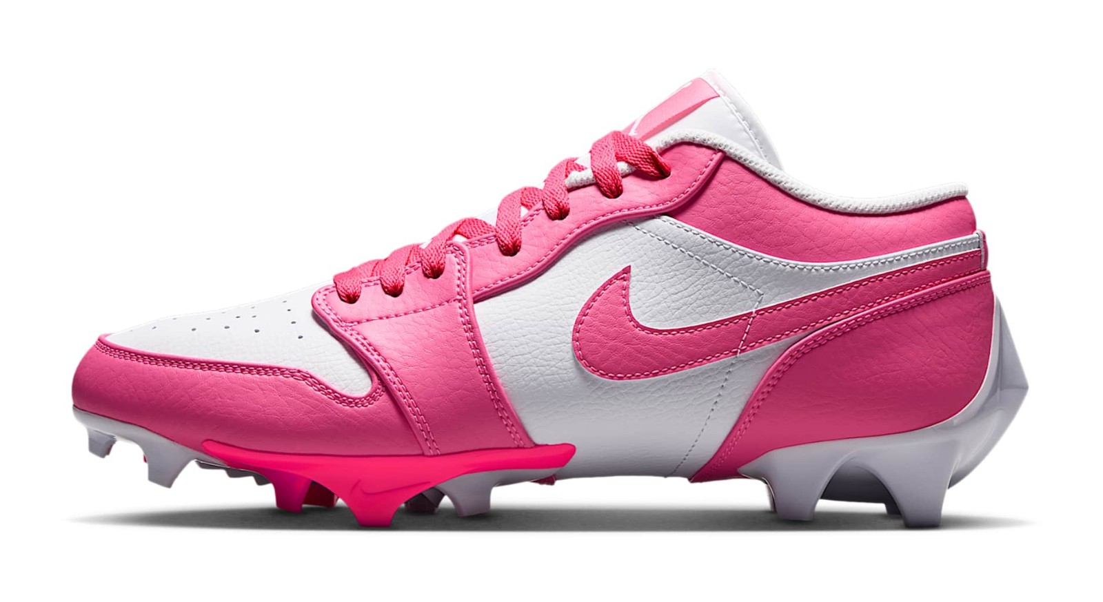 Air Jordan 1 Low TD Cleat "Digital Pink & White"