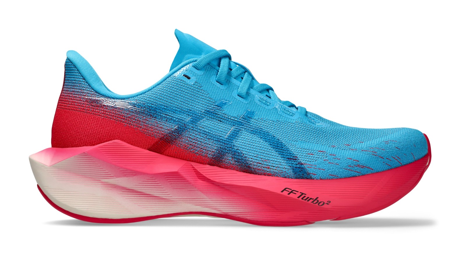 Distance x Asics Novablast 6 "Digital Aqua & Pixel Pink"