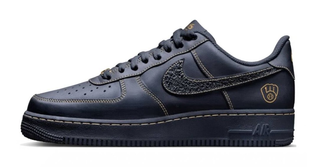 Milwaukee Brewers x Nike Air Force 1 Low "Midnight Navy & Metallic Gold"